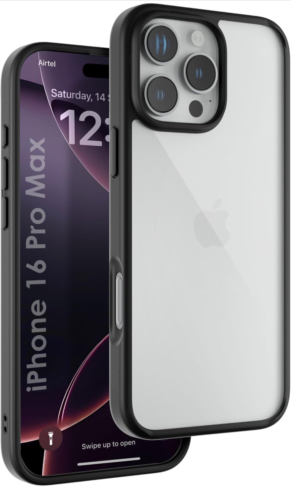 Black Border Clear Case