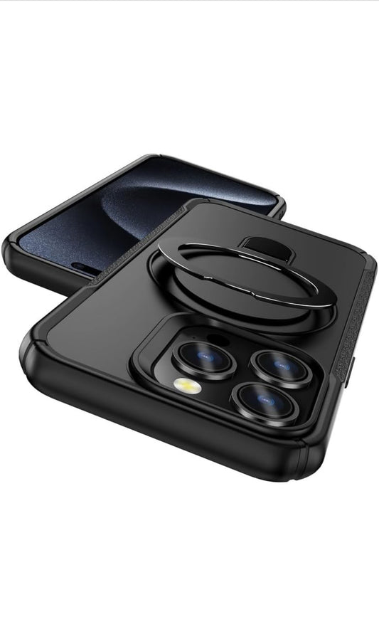 Rugged Armour Protection Case with 90° Rotating Ring Kickstand