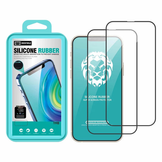 Rubber Silicon Edge Clear Tempered Glass